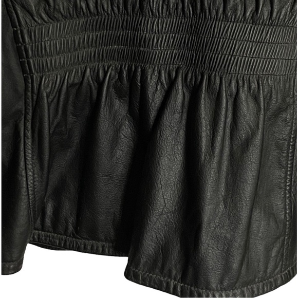 Harley-Davidson Soft Black Leather Moto Embroidered Logo Riding Zippered Jacket - Picture 13 of 16